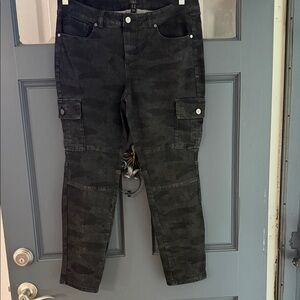 G.I.L.I. Black Camo Straight Leg Pants